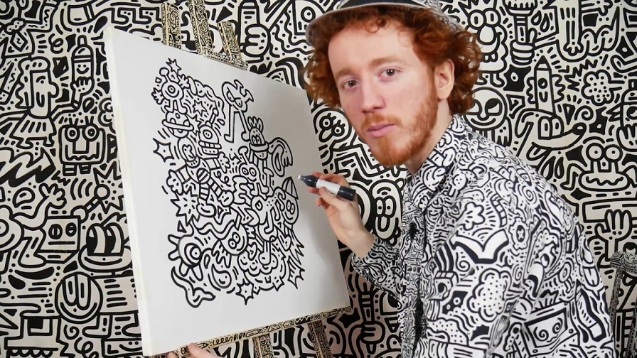 Mr Doodle: 'I want my work to consume as much of the planet as it can